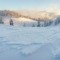 Winterlandschaft mit viel Schnee